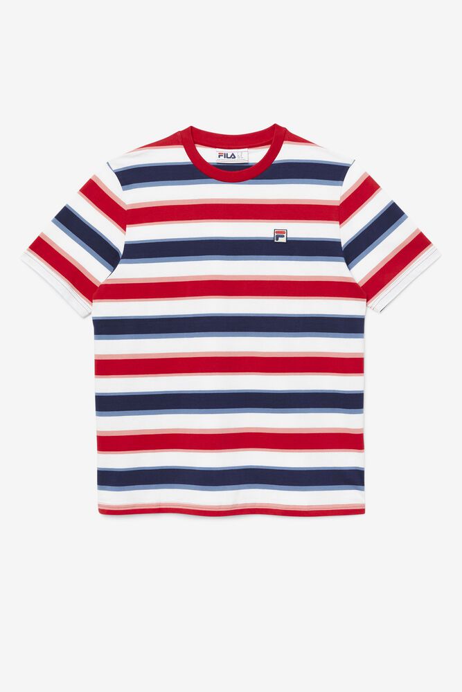Fila T-Shirt Mens Red - Pietersite - Philippines 5371826-VP